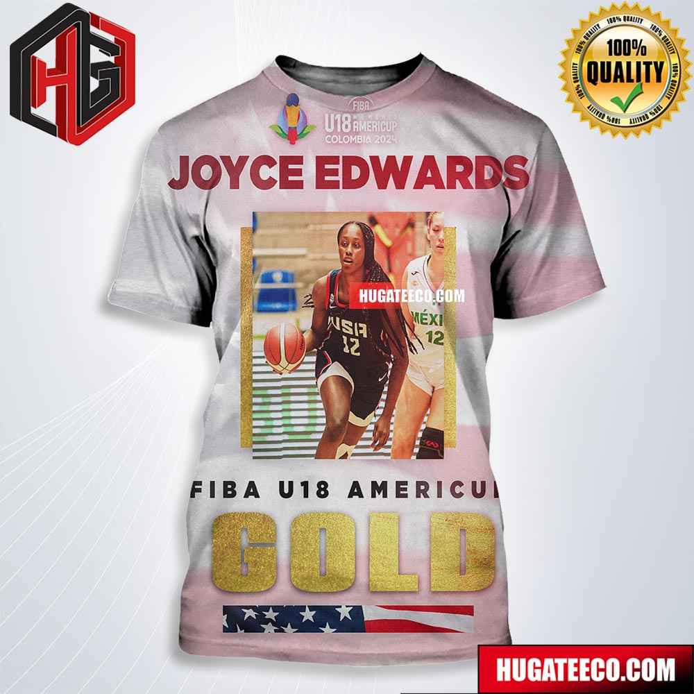 Another Gold Medal Gamecock Congrats Joyce Edwards Fiba U18 Women’s Americup Colombia 2024 All Over Print Shirt