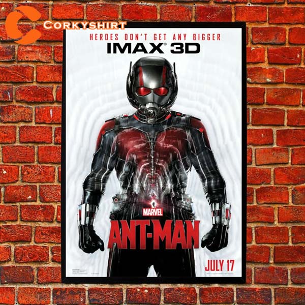 Ant-man Movie Heroes Don’t Get Any Bigger Marvel Superheroes Digital Poster