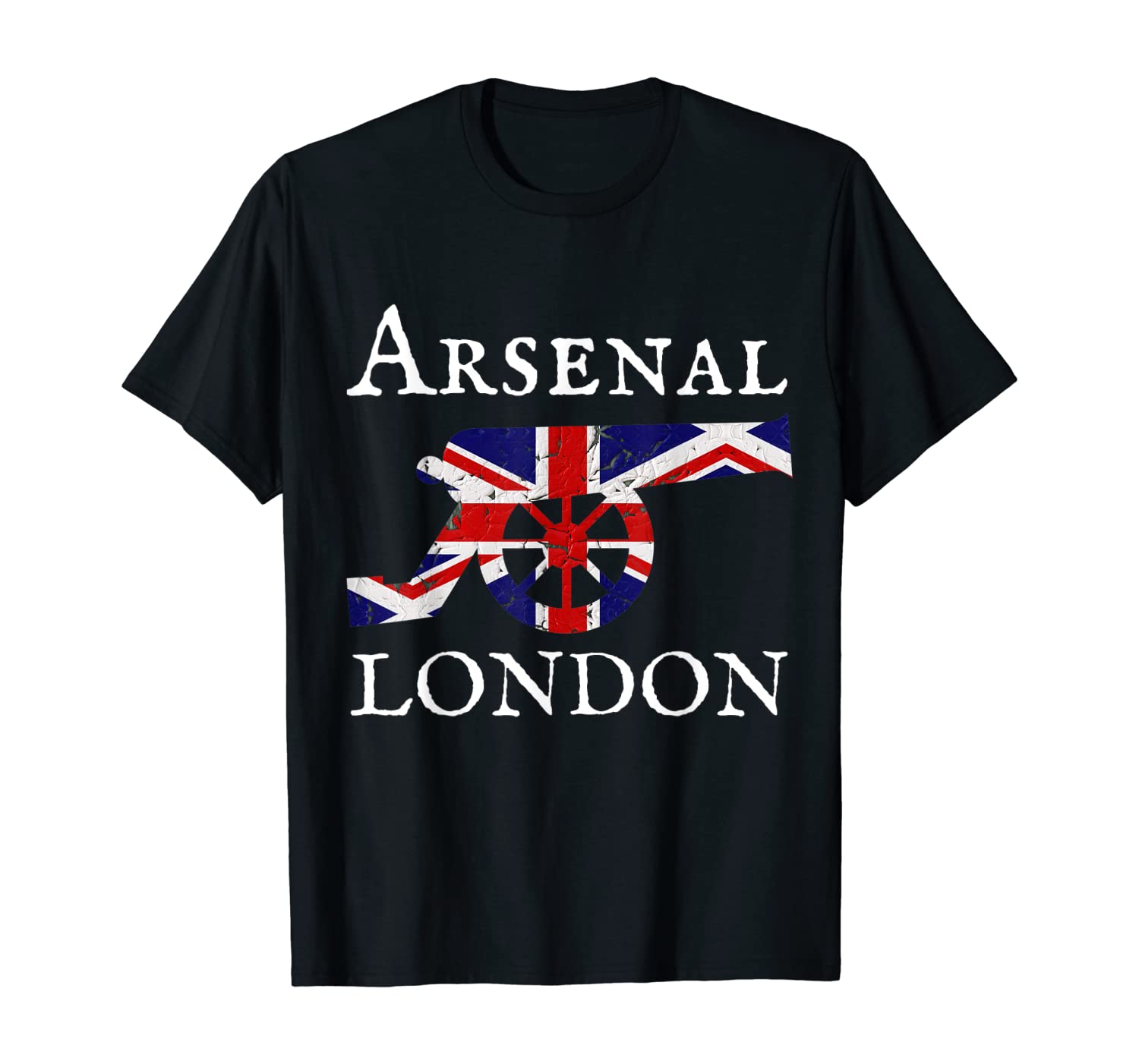 Arsenal London Soccer Jersey Cannon Union Jack T Shirt