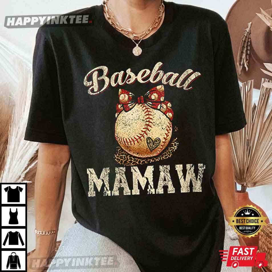Baseball Mamaw Mother’s Day Gifts T-shirt