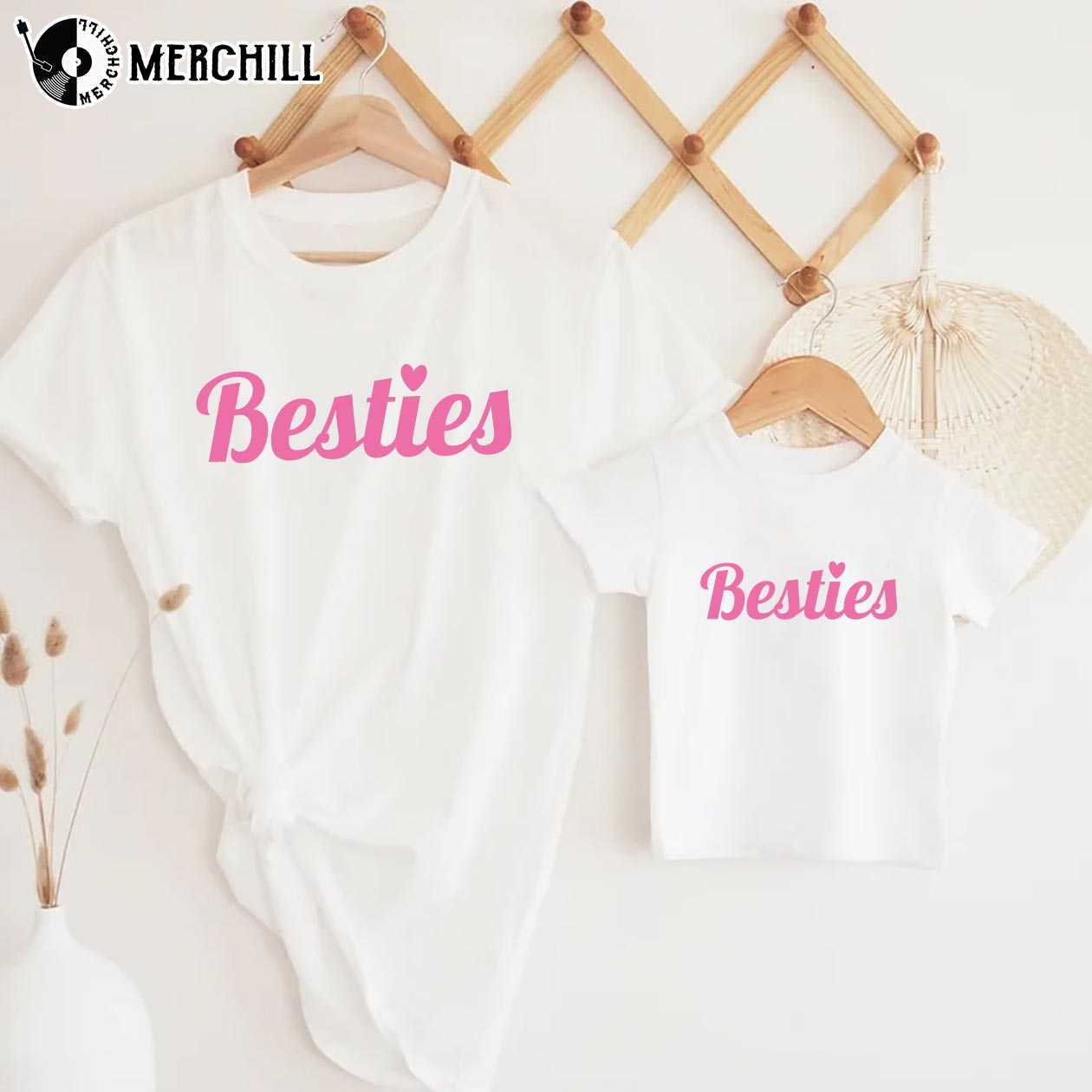 Besties Mom And Me Valentine Shirts Valentine’s Day Gifts For Mom And Daughter