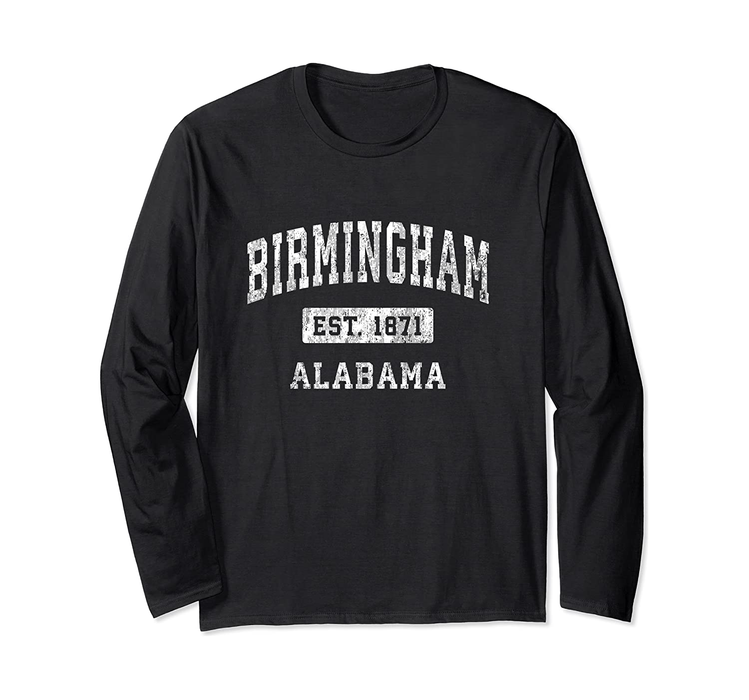 Birmingham Alabama Al Vintage Established Sports Design Long Sleeve T Shirt