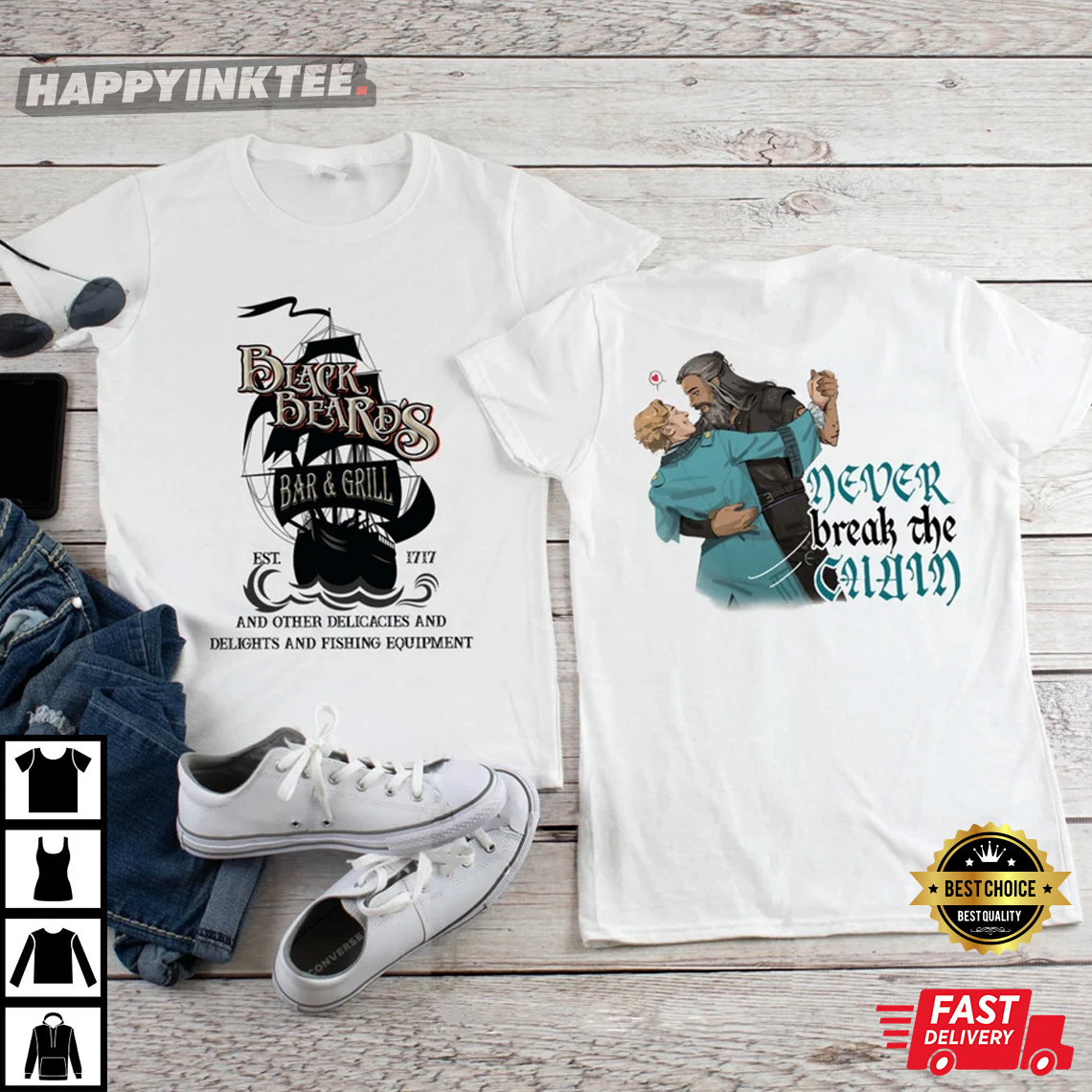 Black Beard’s Bar And Grill Our Flag Means Death Vintage Lgbt T-shirt