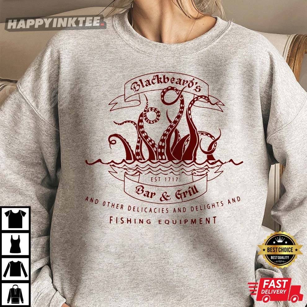 Blackbeard’s Bar & Grill Our Flag Means Death Stede And Blackbeard T-shirt