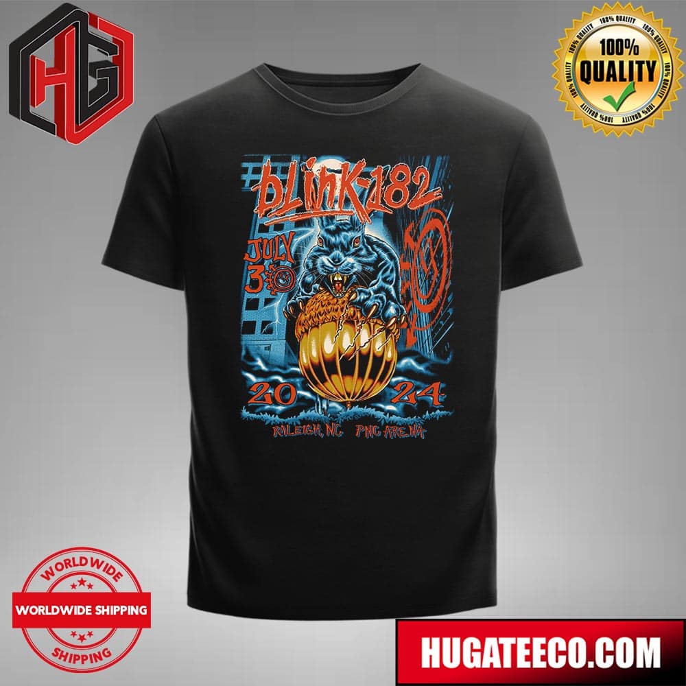Blink-182 One More Time Tour Merchandise For Today’s Show July 30 2024 At Pnc Arena In Raleigh Nc Merch Unisex T-shirt