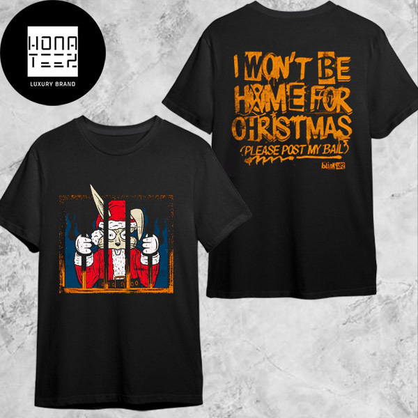 Blink-182 Santa Jail Funny I Won’t Be Home 2024 Xmas Gifts Classic T-shirt