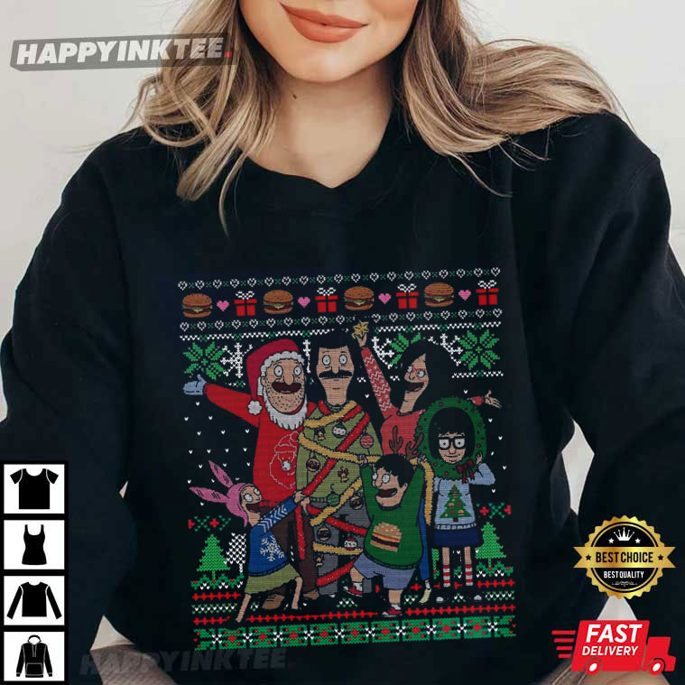 Bob Family Bob’s Burgers Merry Xmas T-shirt