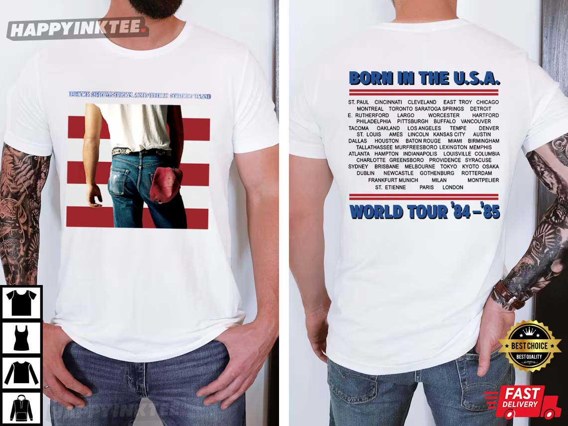 Bruce Springsteen Born In The Usa World Tour ’84 ’85 T-shirt