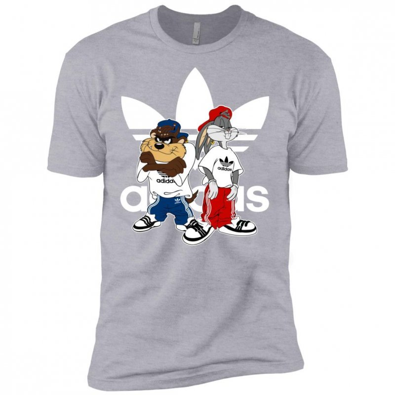 Bugs Bunny And Dog Adidas Fashion Premium Tshirt