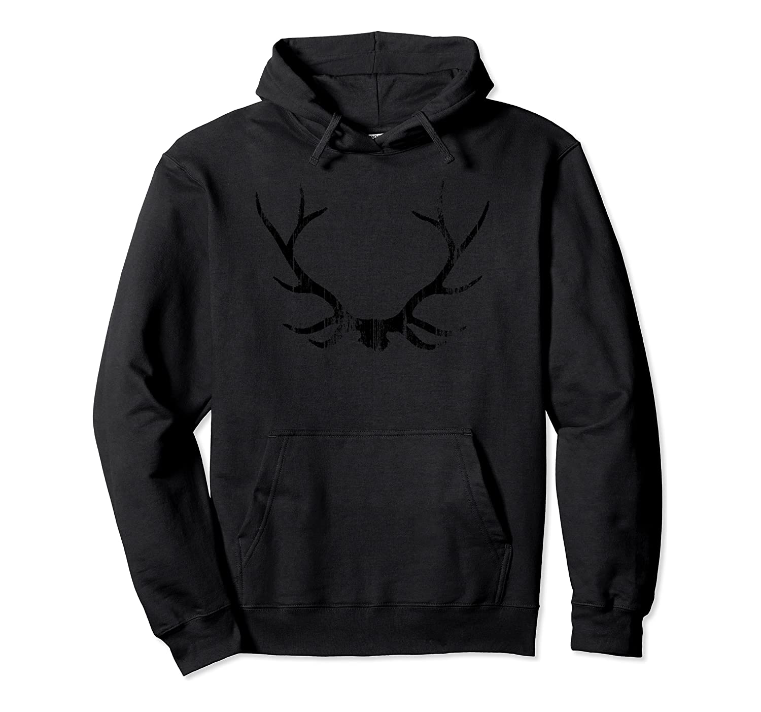 Bull Elk Skull Booner Antlers Hoodie