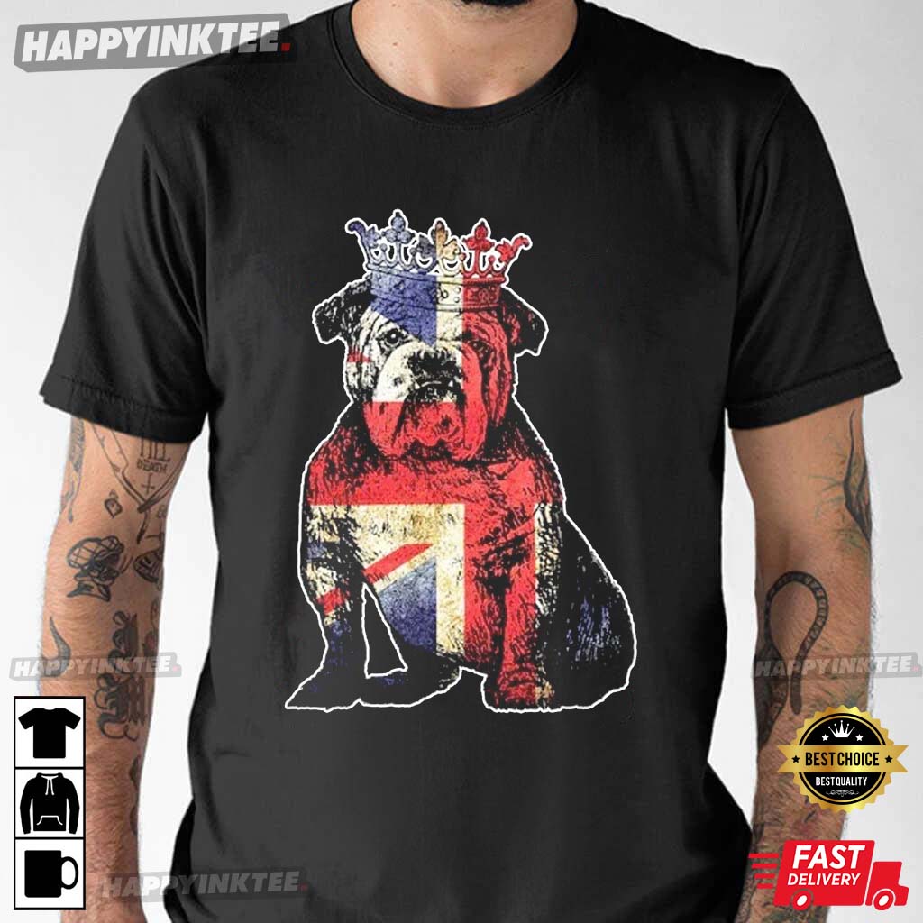Bulldog Union Jack Queen’s Platinum Jubilee T-shirt