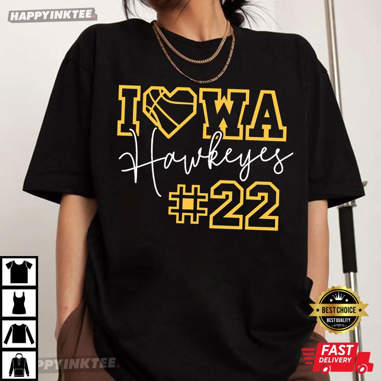 Caitlin Clark Iowa Hawkeyes Women’s Basketball #22 T-shirt