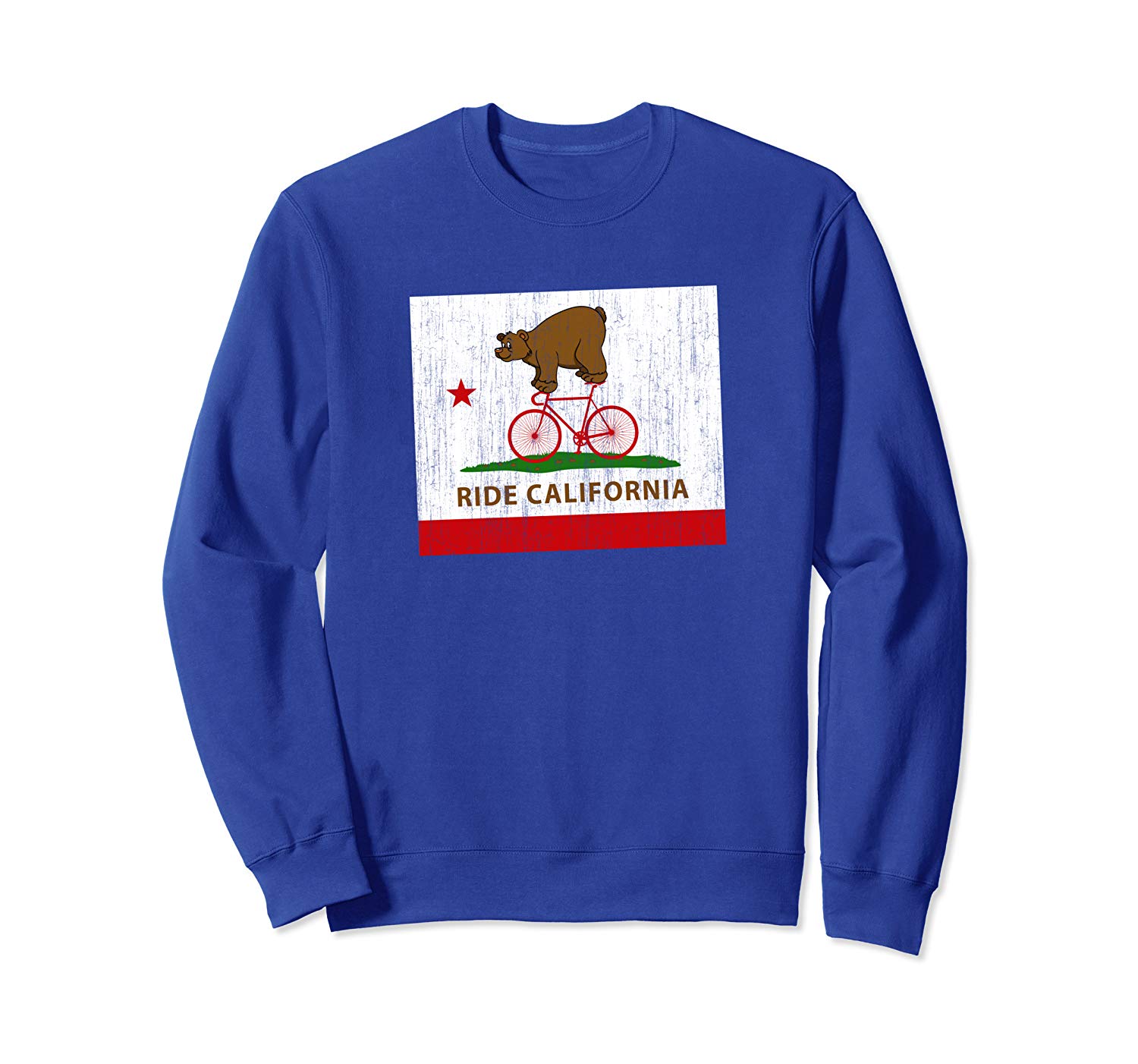 California Bear Cycling Republic Bike Inspired Design Sweatshirt