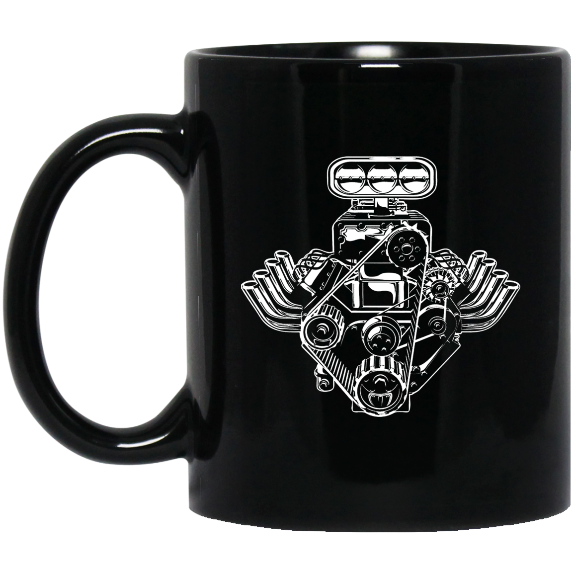 Car Engine Motor American Muscle Car Pistons 11 Oz Mug