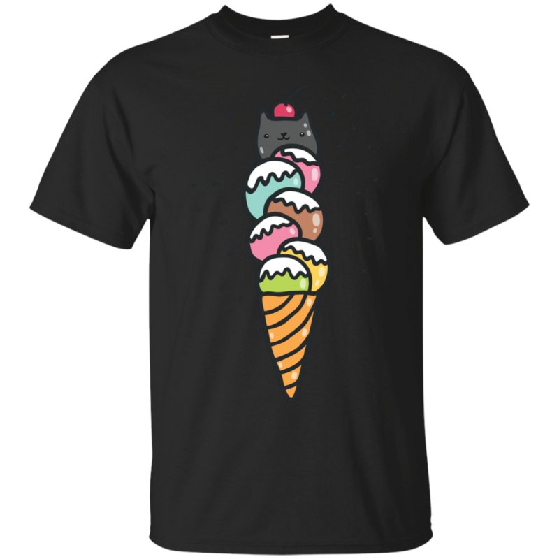 Cat Cat Ice Cream Cat T Shirt & Hoodie