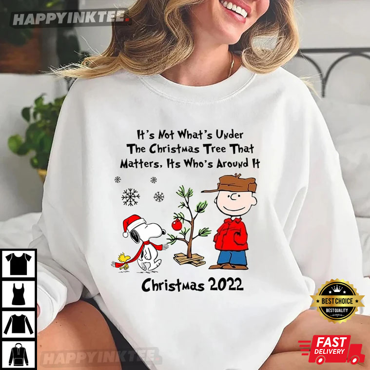 Charlie Brown Christmas It’s Not What’s Under The Tree That Matters T-shirt