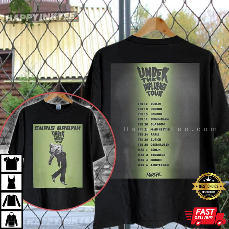 Chris Brown ‘under The Influence’ Tour Dates 2023 T-shirt