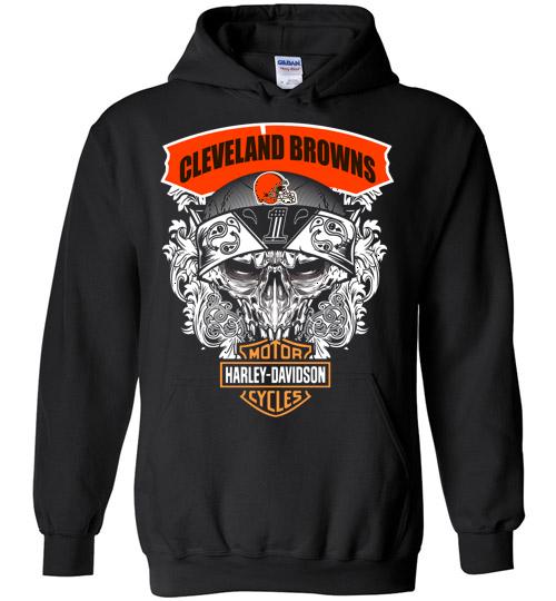 Cleveland Browns Motor Harley Davidson Cycles Hoodie 2975505135