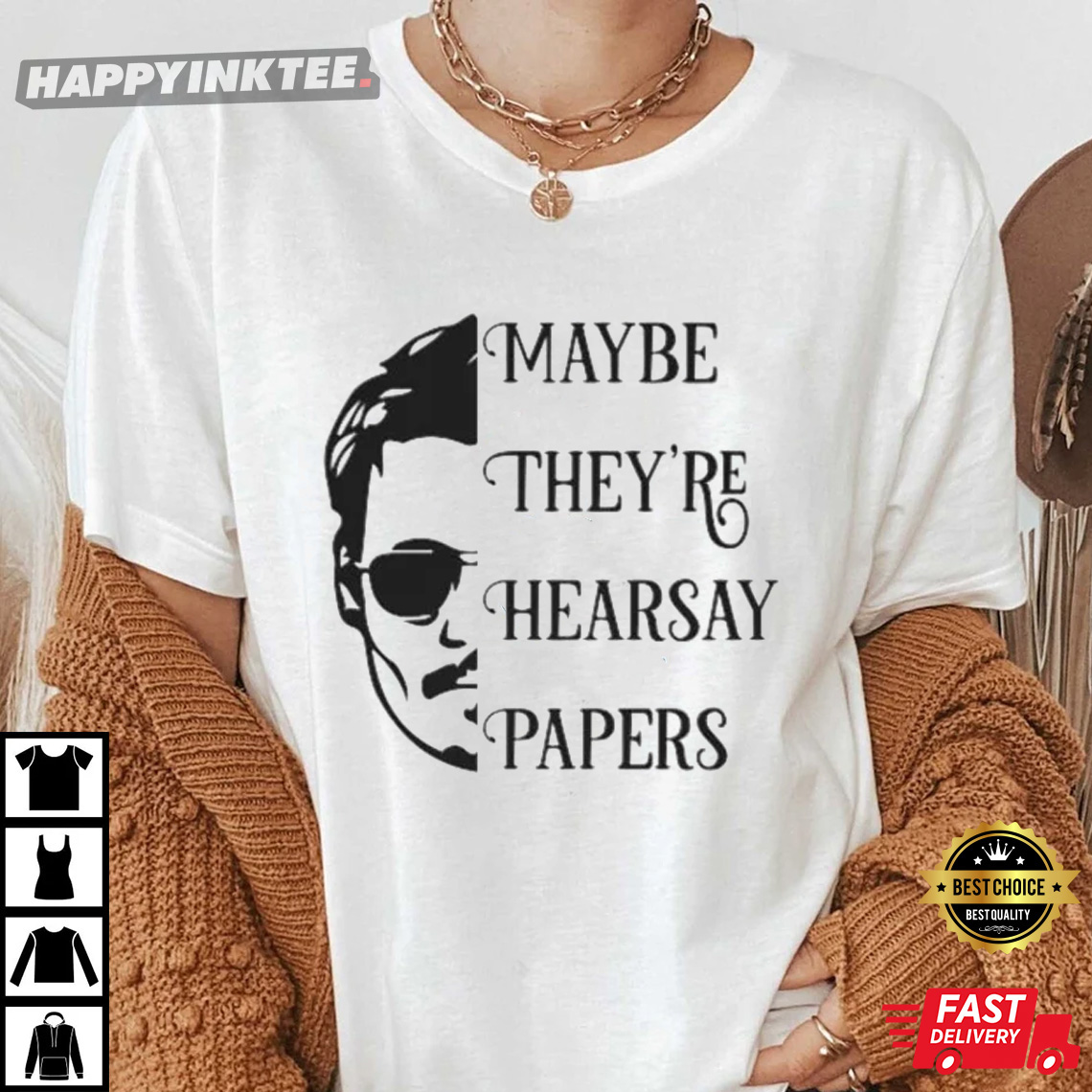 Collector’s Edition Hearsay Papers Johnny Depp T-shirt