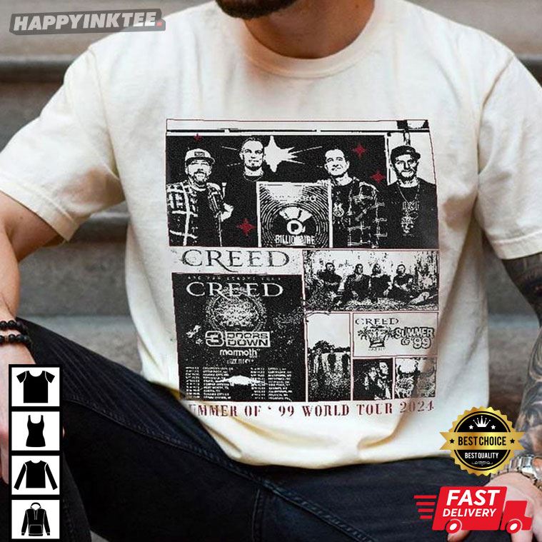 Creed Summer Of ’99 Tour 2024 T-shirt