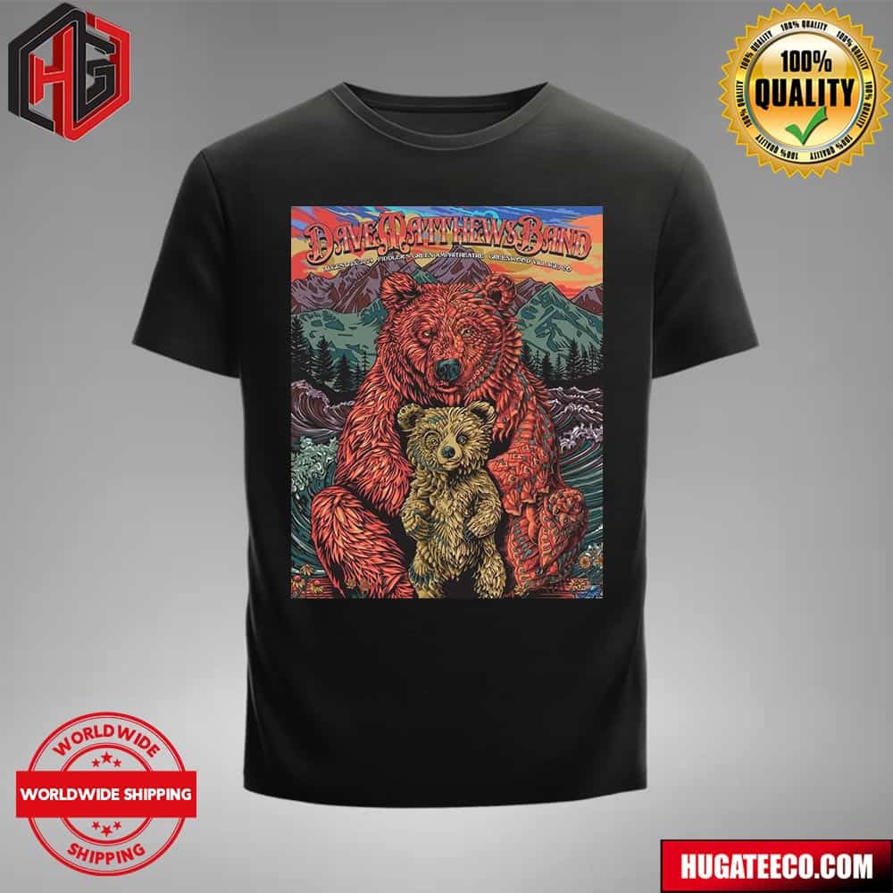 Dave Mathews Band Merch Poster On August 23th 2024 In Fiddler’s Green Amphitheatre In Greenwood Village Co Unisex T-shirt