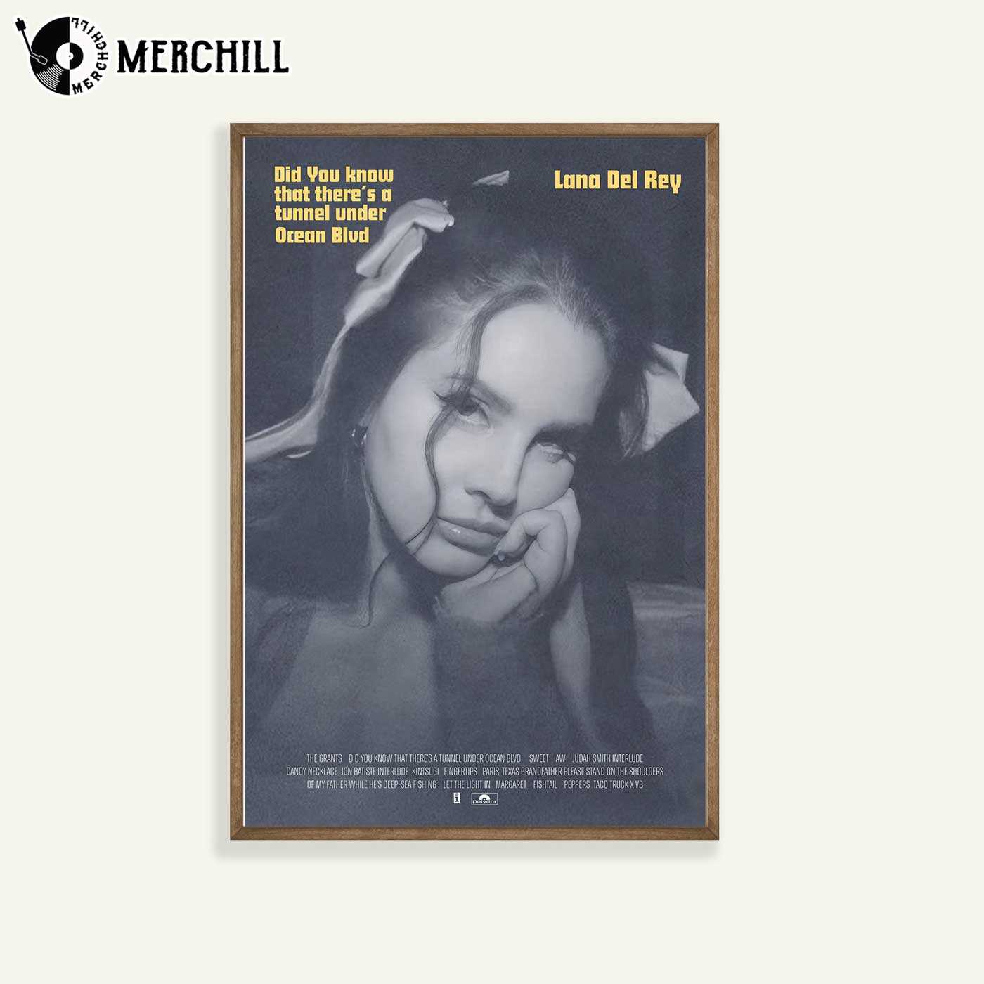 Did You Know That There’s A Tunnel Under Ocean Blvd Lana Del Rey Poster