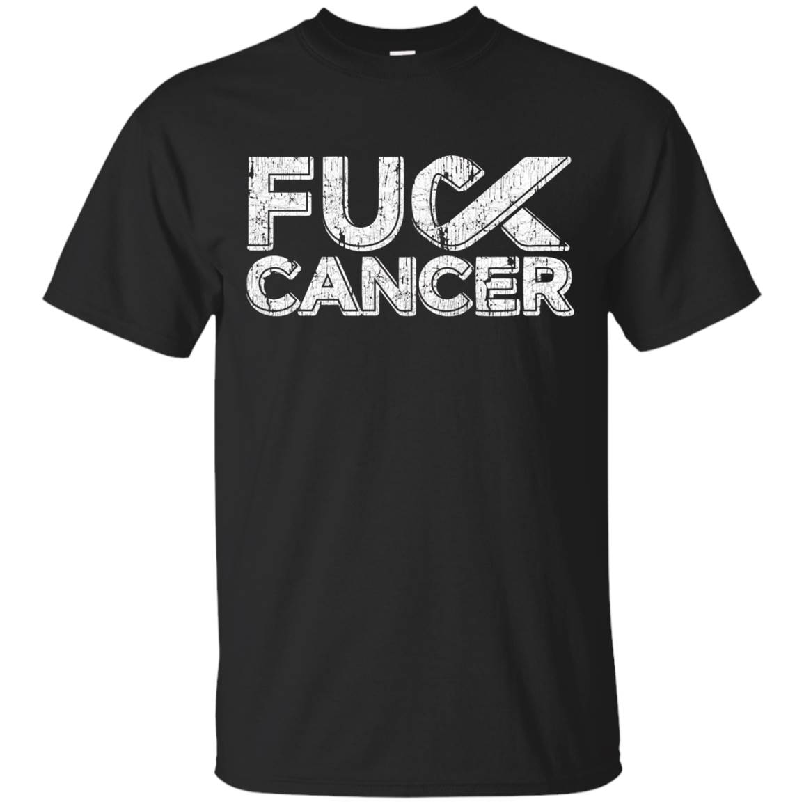Distressed Style Fck Cancer Men’s T Shirt F Ck Cancer T-shirts