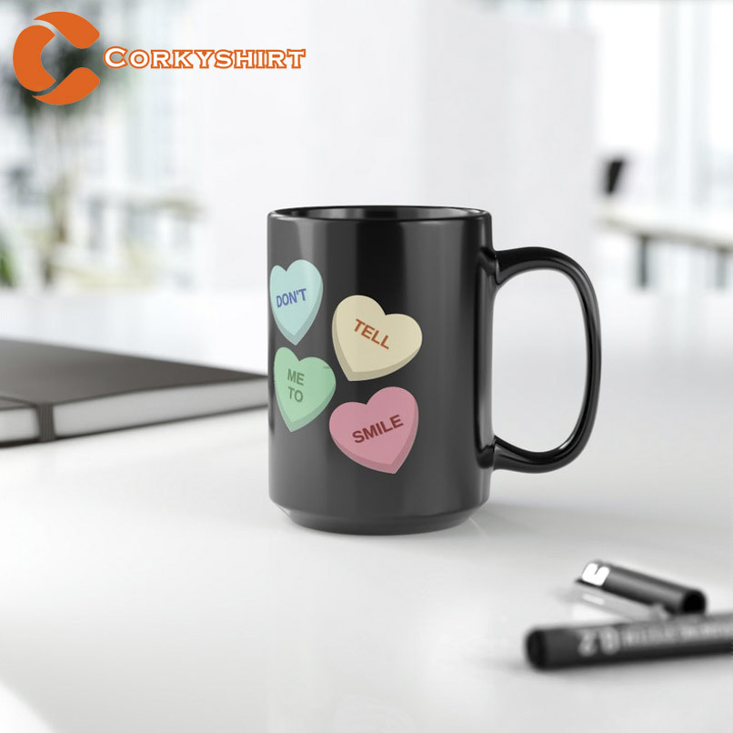 Don’t Tell Me To Smile Feminist Deluxe Black Mug