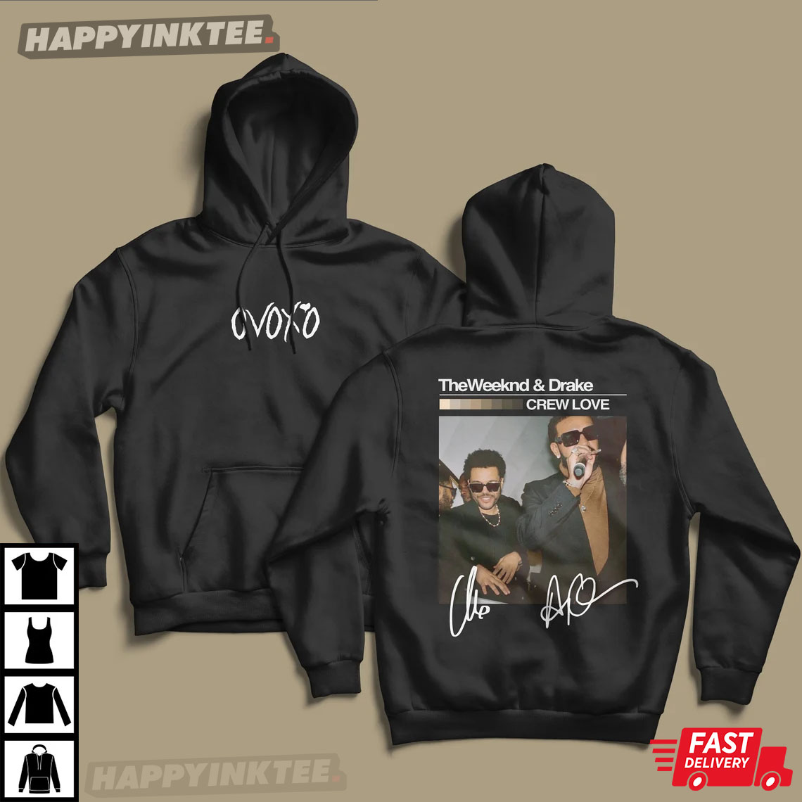 Drake & The Weeknd Crew Love Ovoxo T-shirt