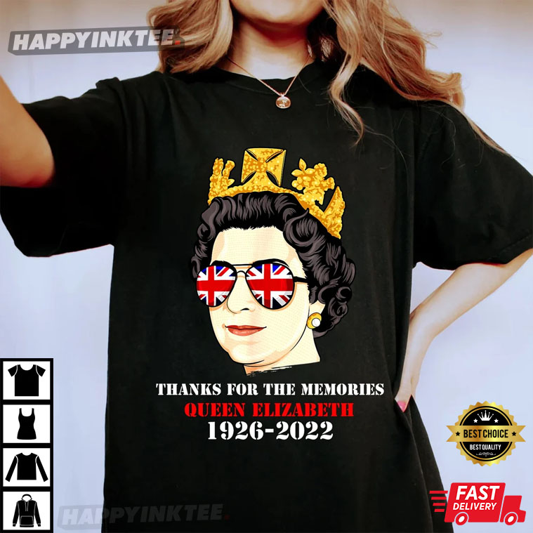 Elizabeth Ii Queen British Crown 1926 – 2022 T-shirt