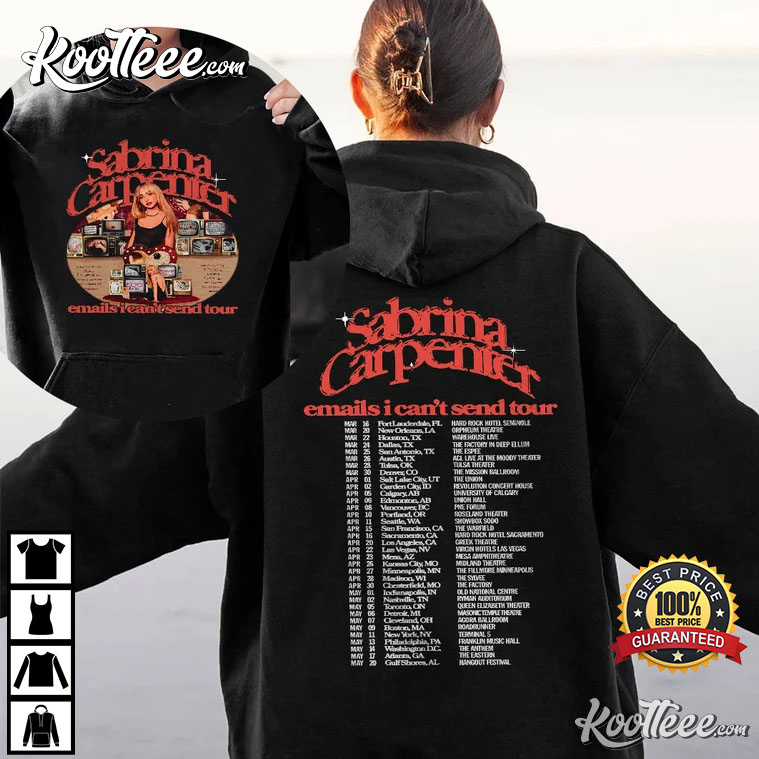 Emails I Can’t Send Tour 2023 Sabrina Carpenter T-shirt