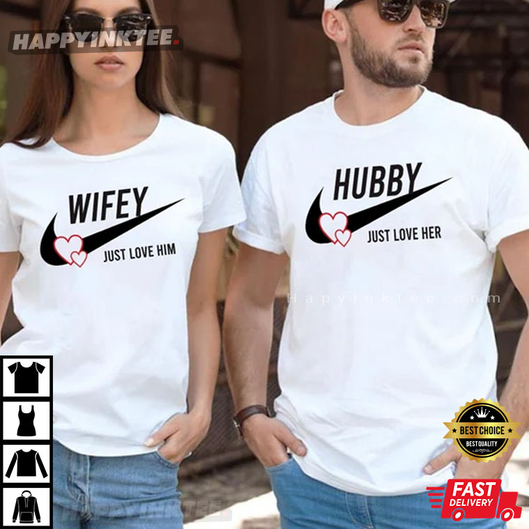 Engagement Hubby And Wifey Valentine’s Day Couples Shirt