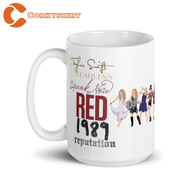 Era’s Tour Stadium Tour Taylor Meet Me At Midnight Inspired White Glossy Mug