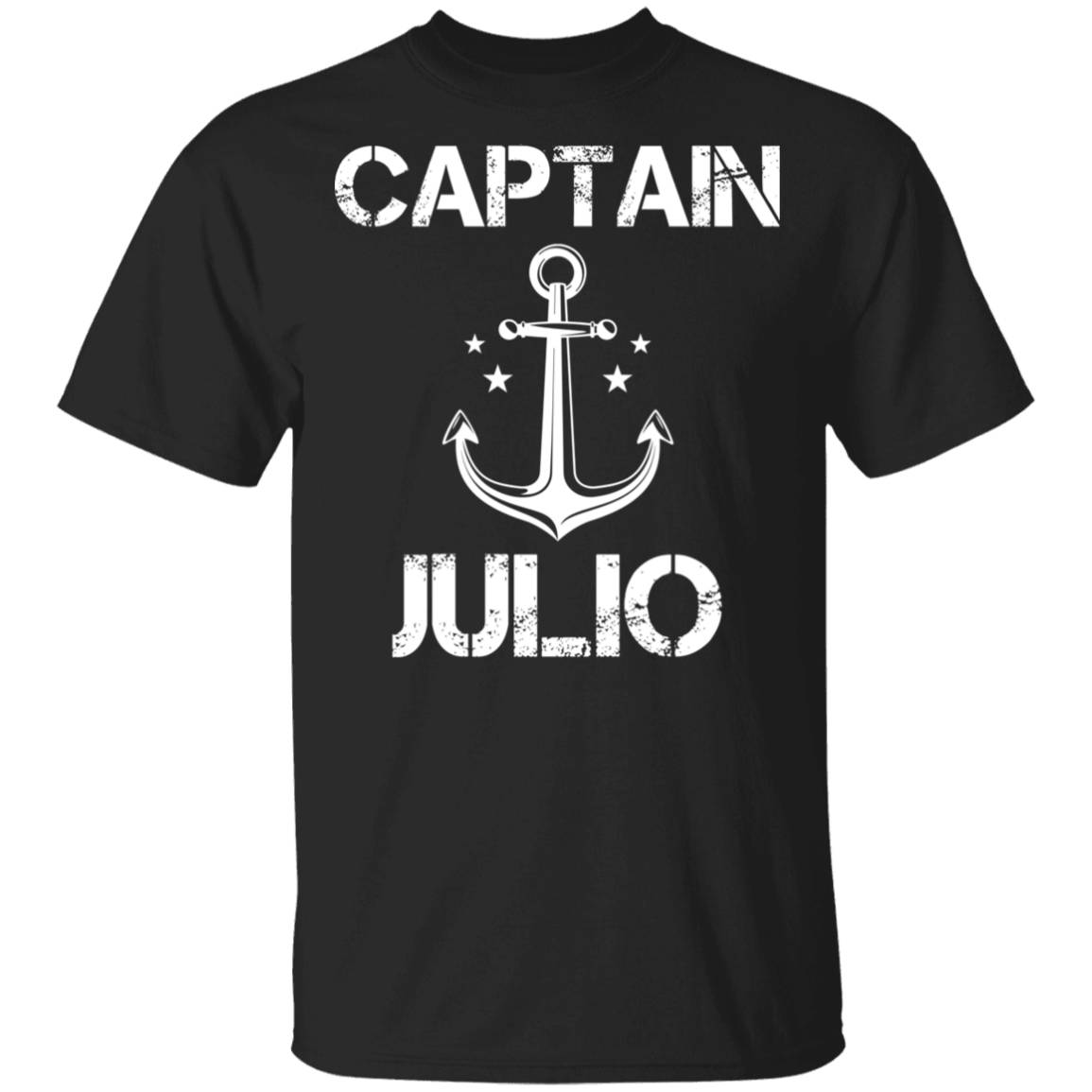Fishing Captain Julio Boat Name Tshirt