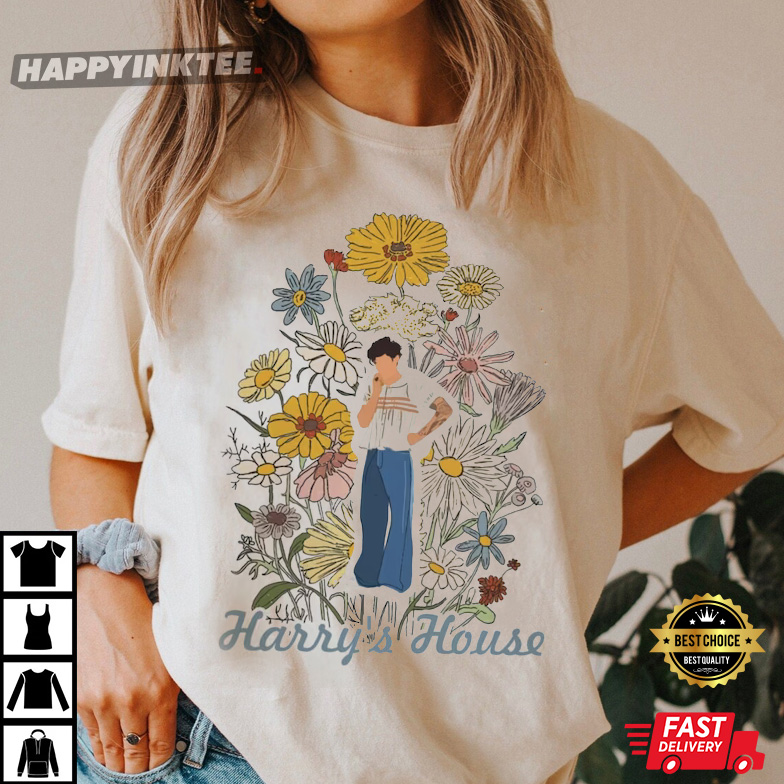 Floral Harry’s House Inspired, Harry’s House You Are Home, 2022 Harry’s House New Album T-shirt