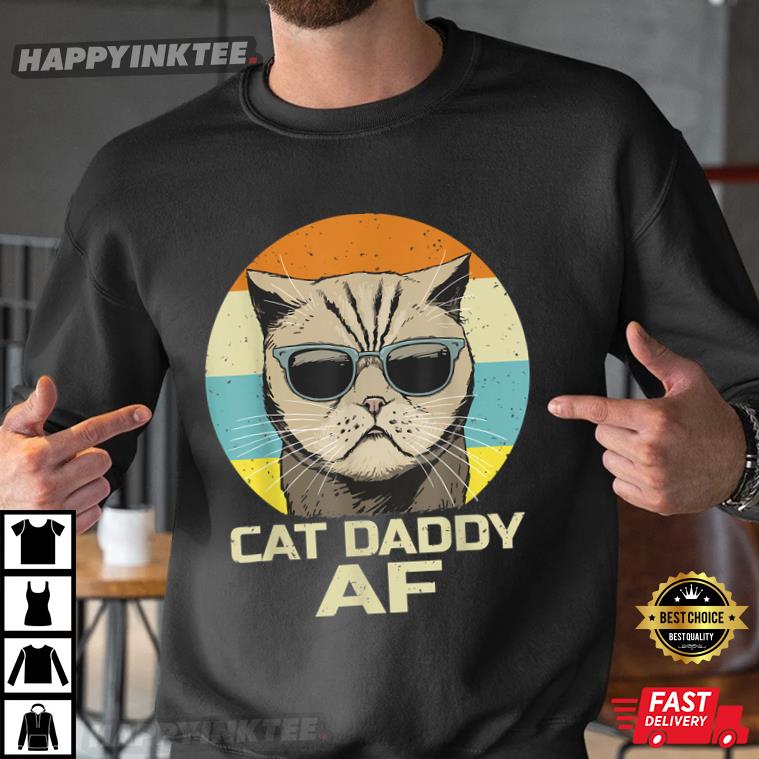 Funny Cat Daddy Happy Father’s Day T-shirt