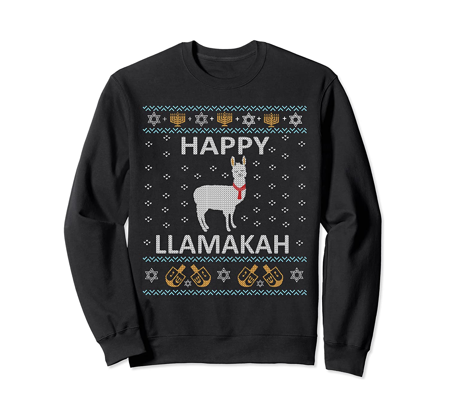 Funny Llama Happy Llamakkah Cute Jewish Hanukkah Gift Sweatshirt