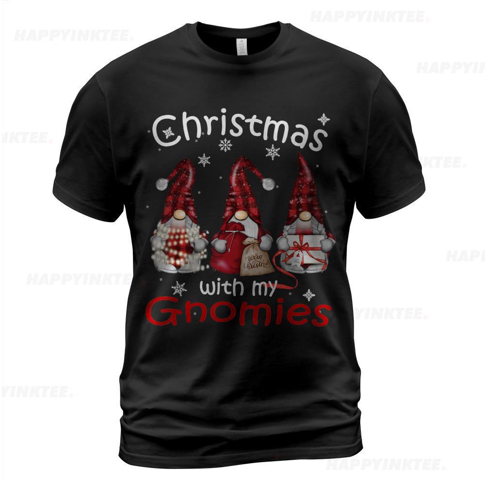 Gnome Family Christmas Shirts For Women Men – Buffalo Plaid T-shirt