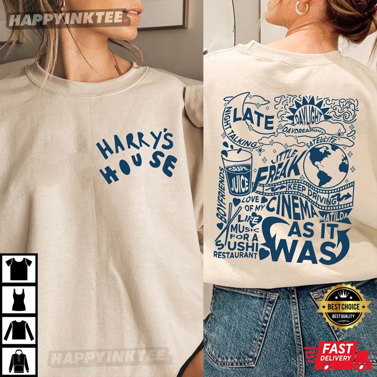 Harry’s House Track List 2022 As It Was For Fans T-shirt