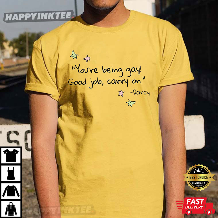 Heartstopper You’re Being Gay Good Job Carry On T-shirt