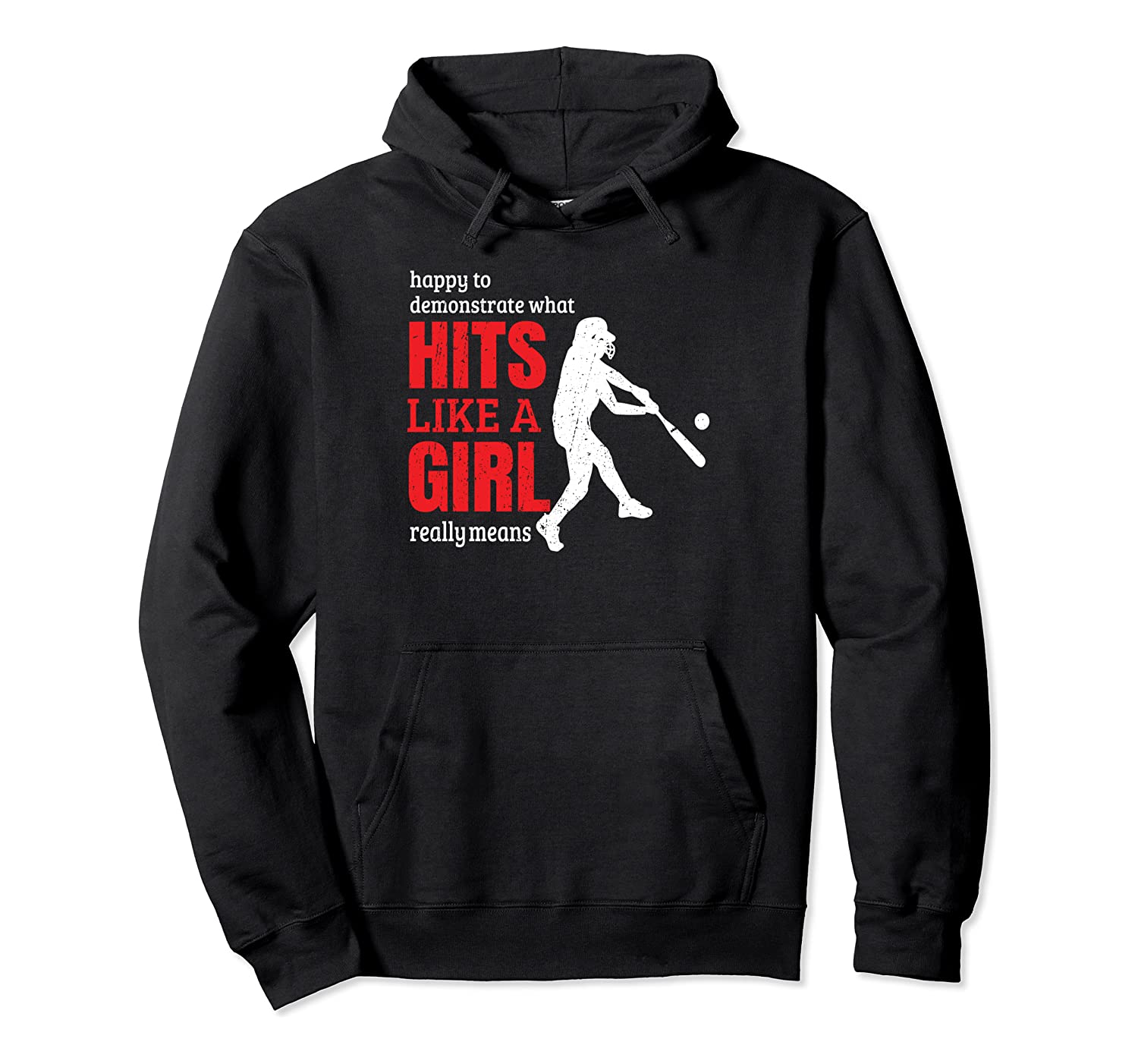 Hit Like A Girl Softball Player Coach Gift Hoodie