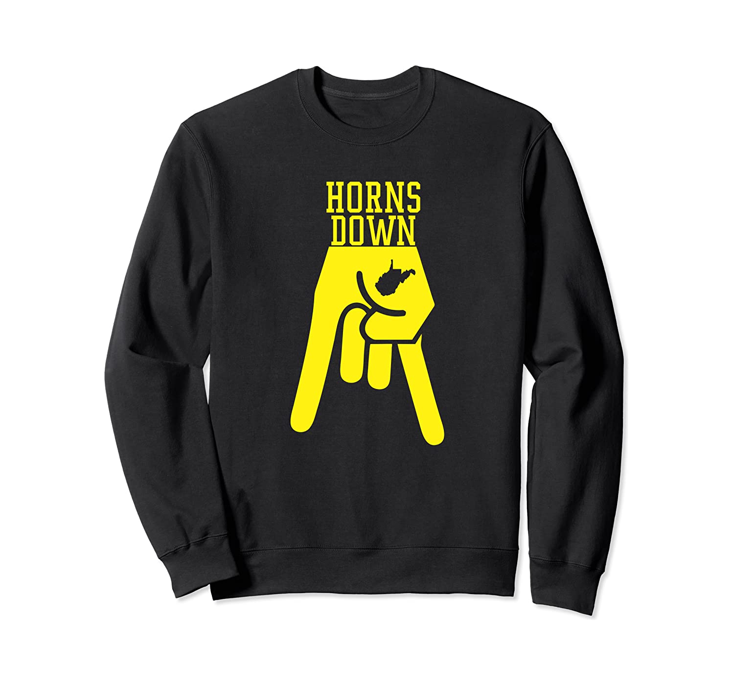 Horns Down West By God Virginia Sweatshirt