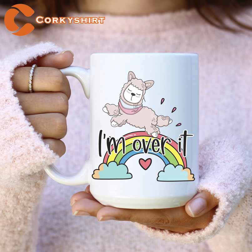 I’m Over It Llama Cute Funny Coffee Mug