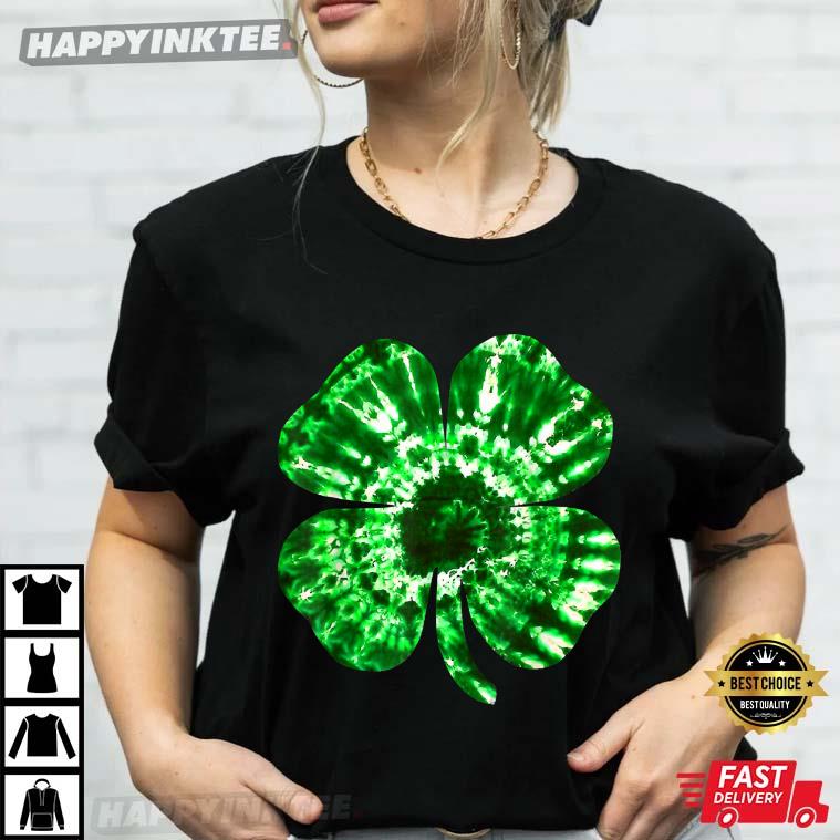 Irish Shamrock Tie Dye Happy St Patrick’s Day Go Lucky Gifts T-shirt