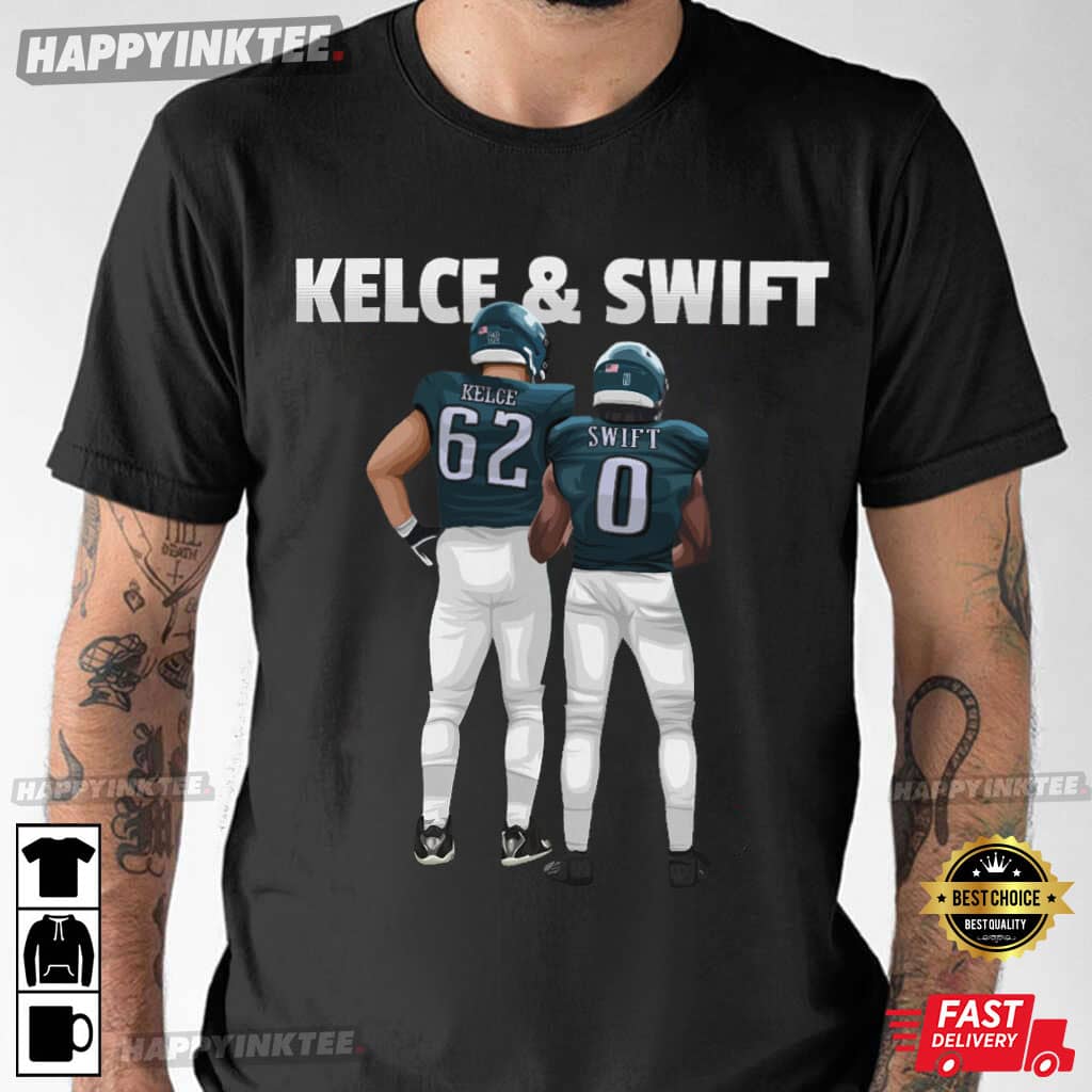 Jason Kelce D’andre Swift Philadelphia Eagles T-shirt