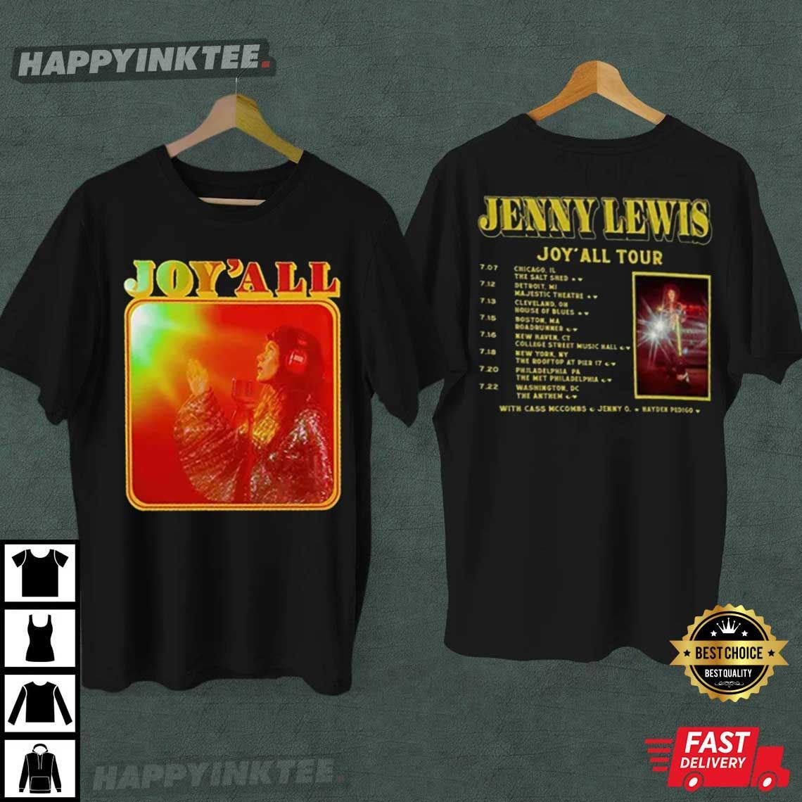 Jenny Lewis Joy’all Tour T-shirt
