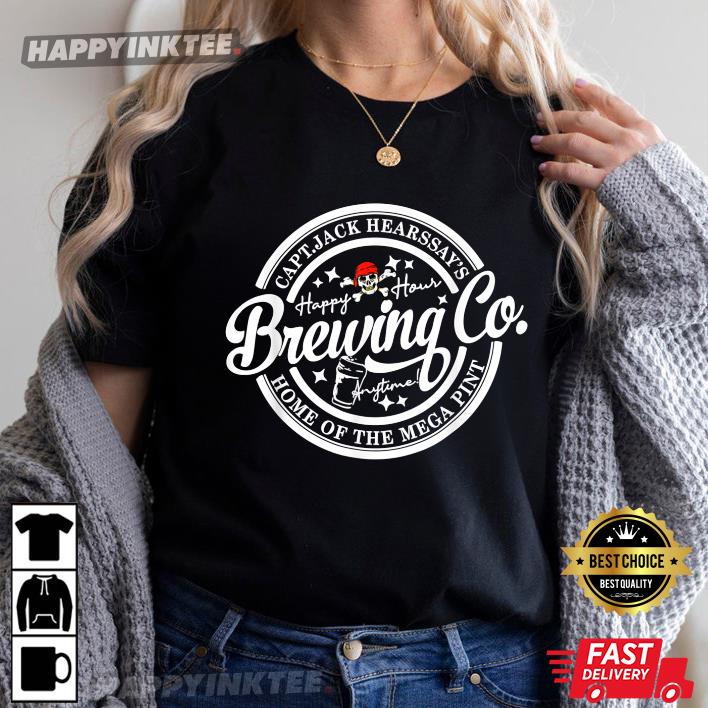 Johnny Depp Captain Hearsay’s Brewing Co Home Of The Mega Pint T-shirt