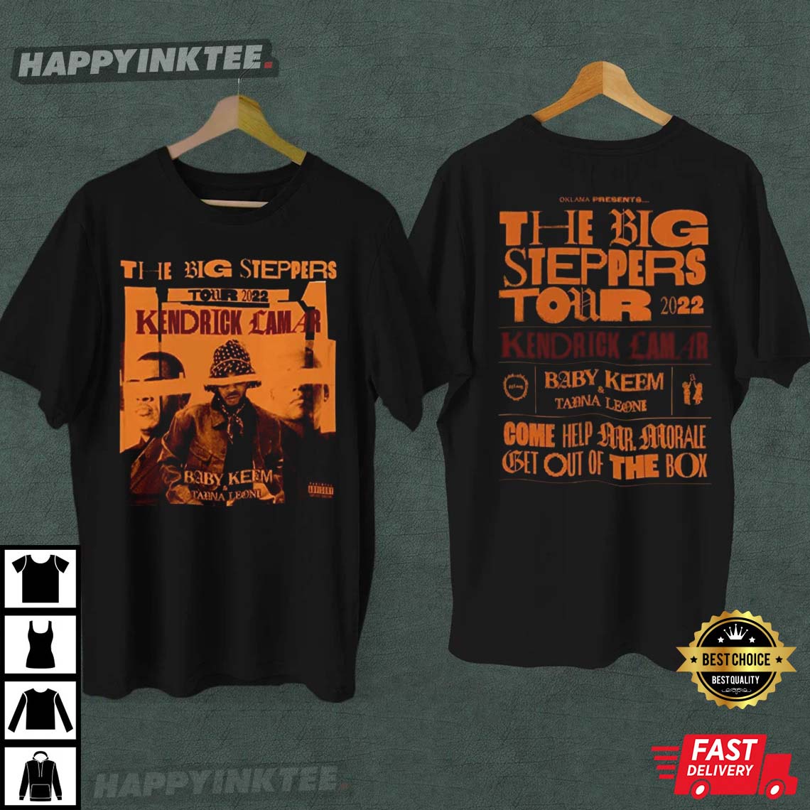 Kendrick Lamar, Mr. Morale & The Big Steppers Tour Gift T-shirt
