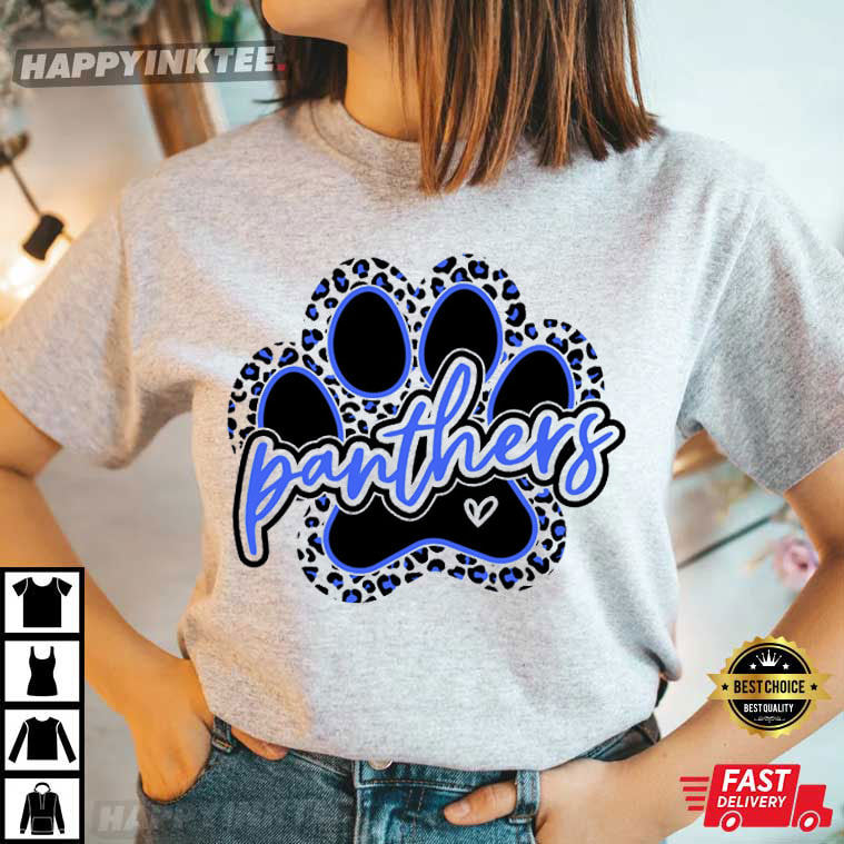 Leopard Panthers Paw Football Mama Mother’s Day T-shirt