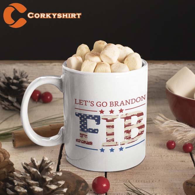 Let’s Go Brandon Fbi White Coffee Mug